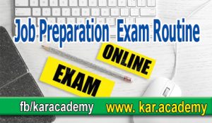 Job Preparation Exam Routine